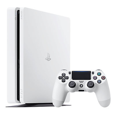 Sony PlayStation 4 Slim Console, 500GB White Sony PlayStation 4 Slim Console, 500GB White